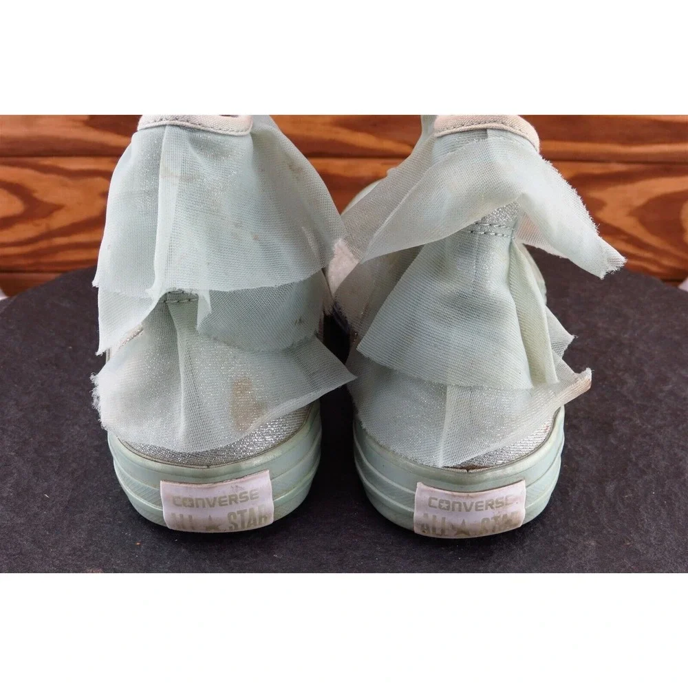 Converse all Star Youth Girls‎ Shoes Size 4 M Green High Top Fabric